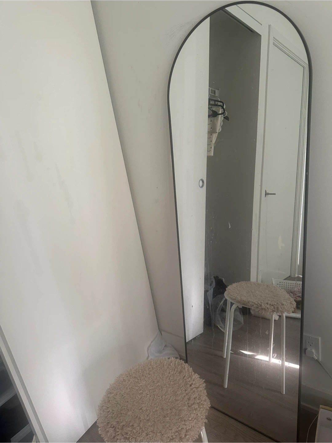 full length floor mirror + Seat Stool