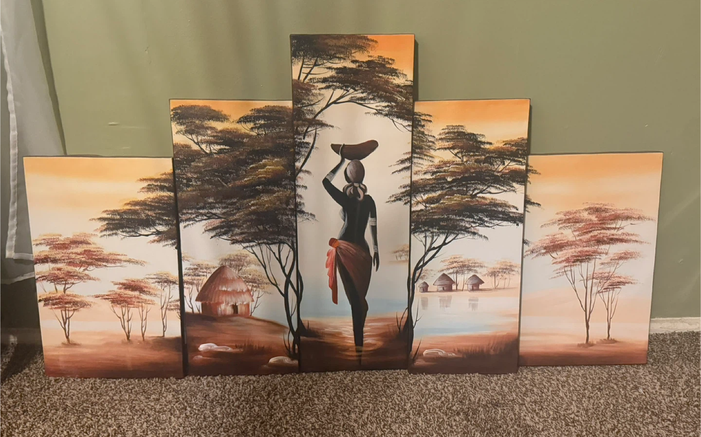 African Themed Wall Art & Wooden Masks Collection - photo 3