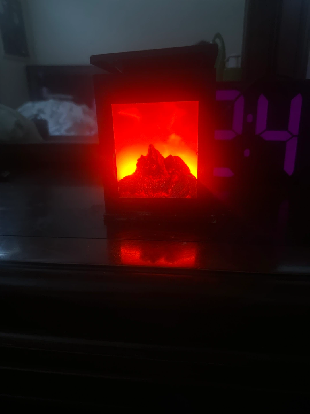 Wax melt warmer Decorative Electric Fireplace Lantern