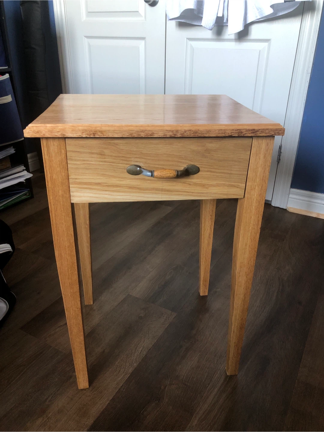 Solid Wood End Table with Drawer