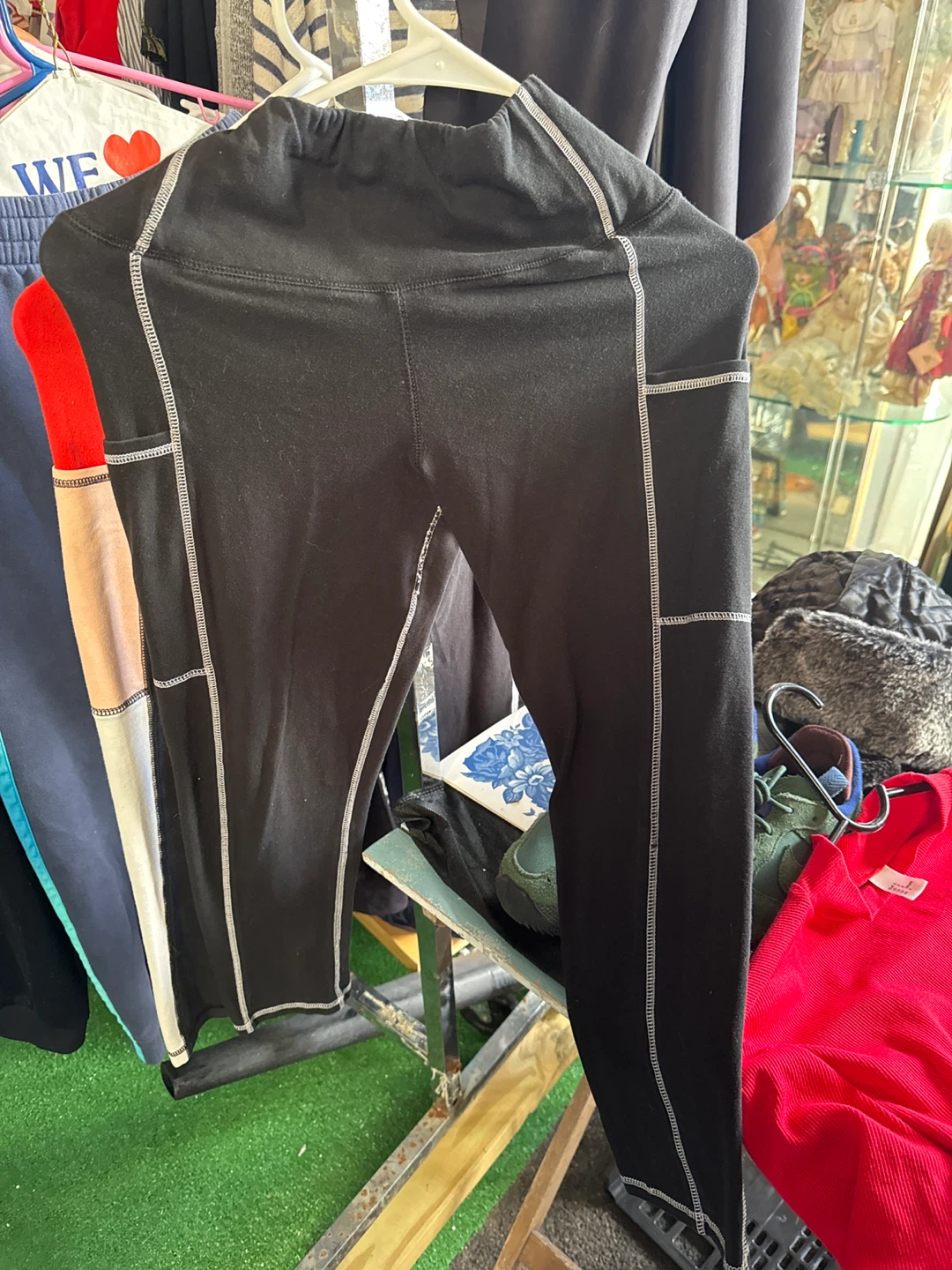 Black Leggings with Pockets size S