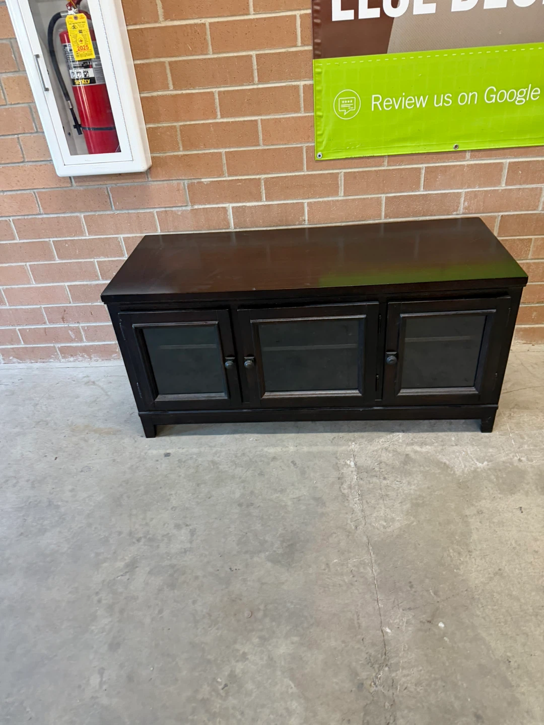 Black TV Stand w/storage - photo 3