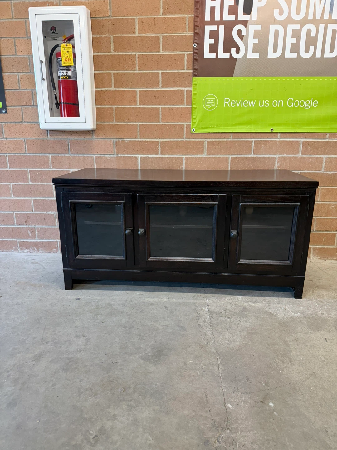 Black TV Stand w/storage