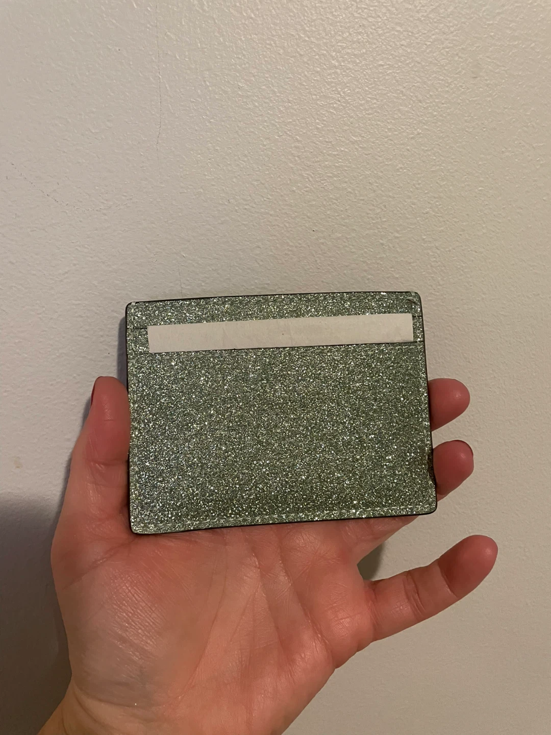 Kate Spade Kenzie Glitter Card Holder - Seafoam - photo 4
