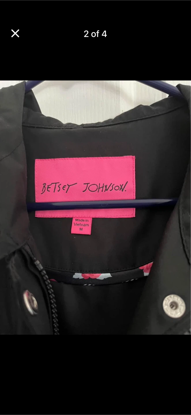 Betsey Johnson Rain Coat - Size M - photo 2