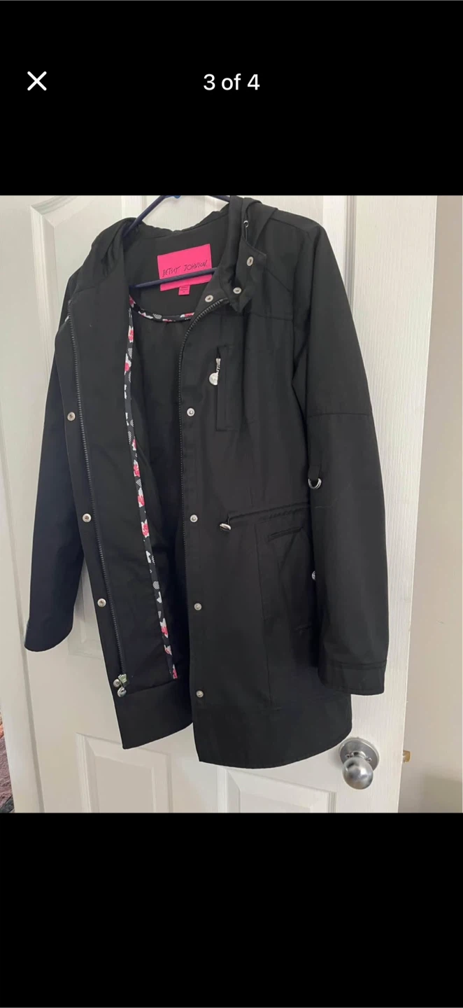 Betsey Johnson Rain Coat - Size M - photo 3