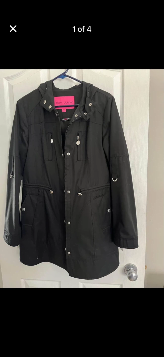 Betsey Johnson Rain Coat - Size M