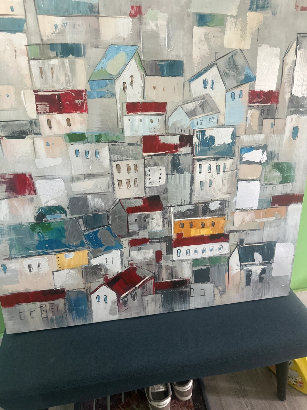 Abstract Cityscape Canvas Wall Art