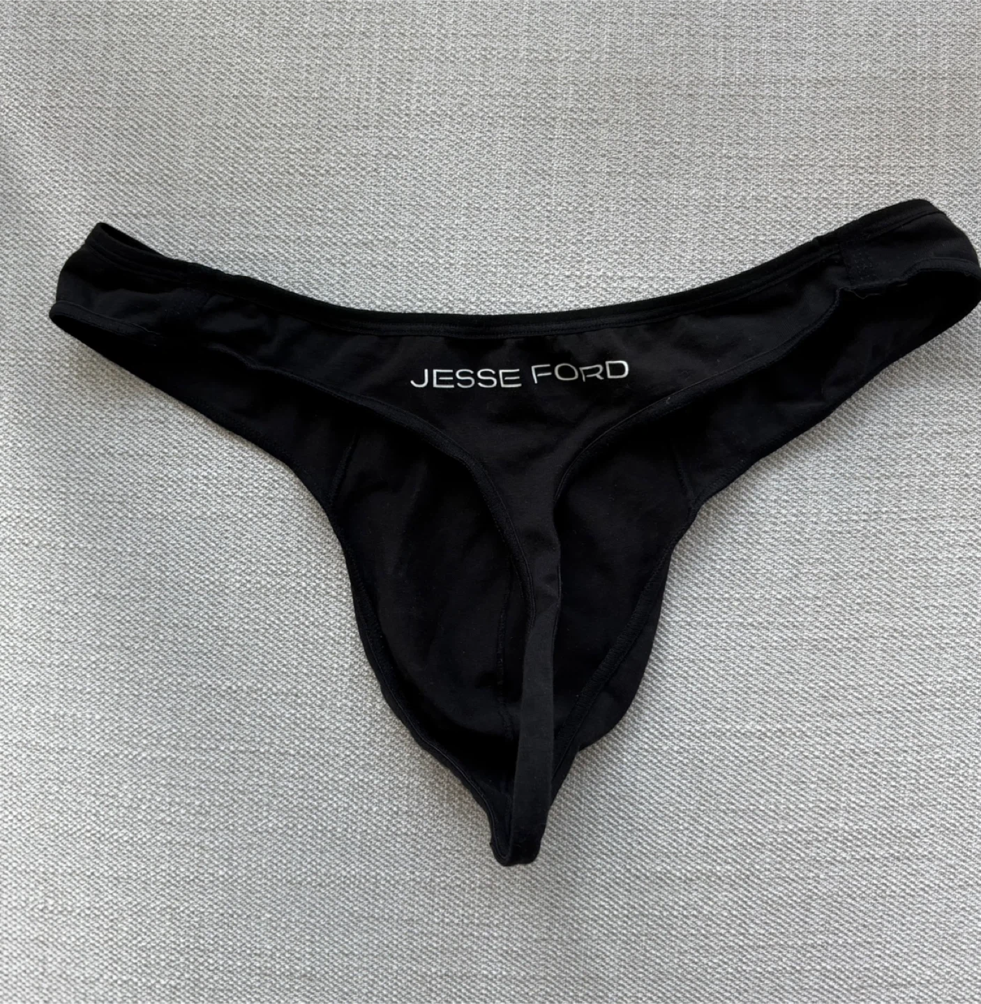 Men’s Underwear - Jesse Ford Black Thong - photo 2