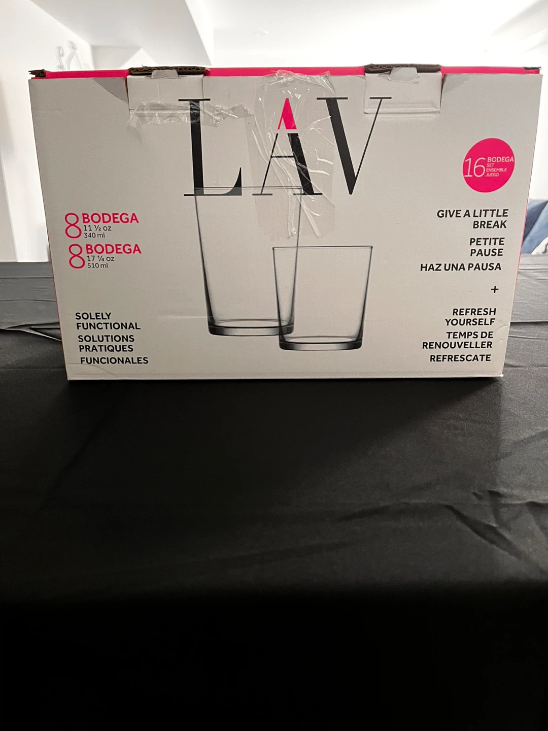 LAV Bodega Drinking Glasses - Set of 8