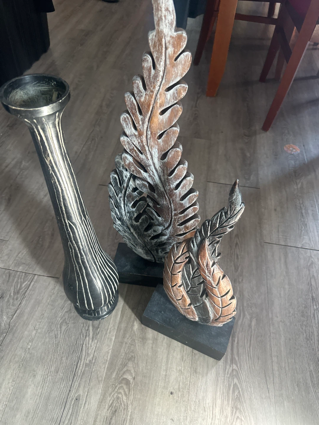 Decorative Vase and Ornate Sculptures Set