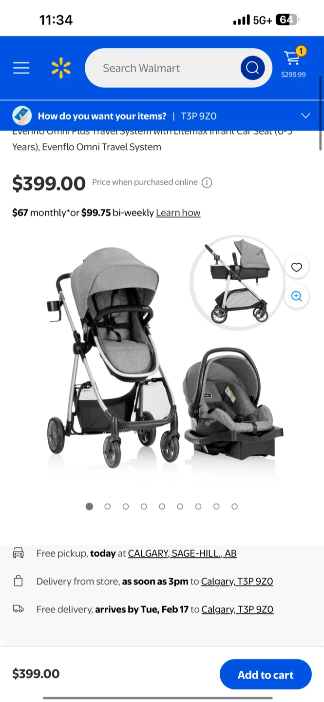 Evenflo Omni Plus Travel System Car Seat