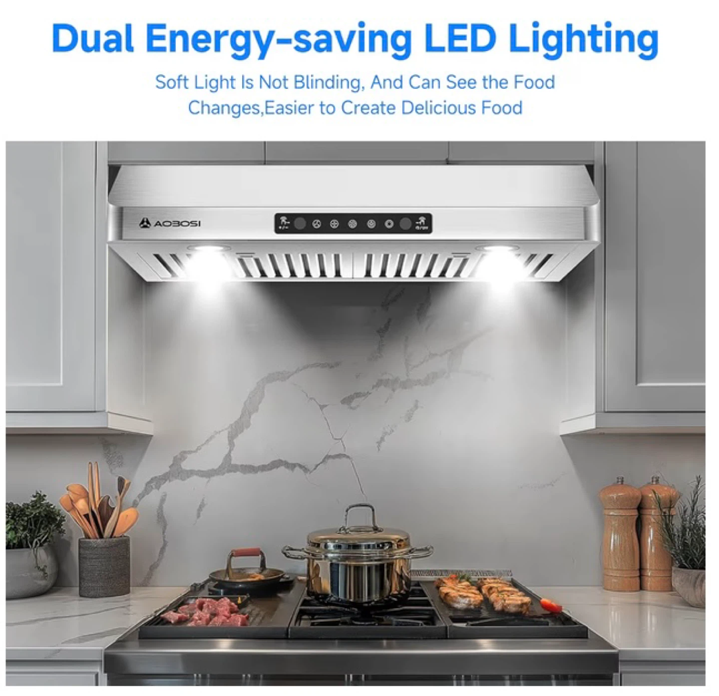 AAOBOSI 30 Inch Under Cabinet Range Hood - photo 5