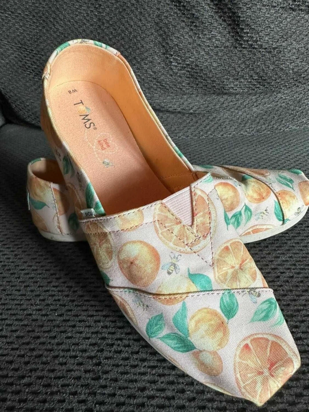 TOMS Citrus Print Slip-On Flats - size 8 - photo 3