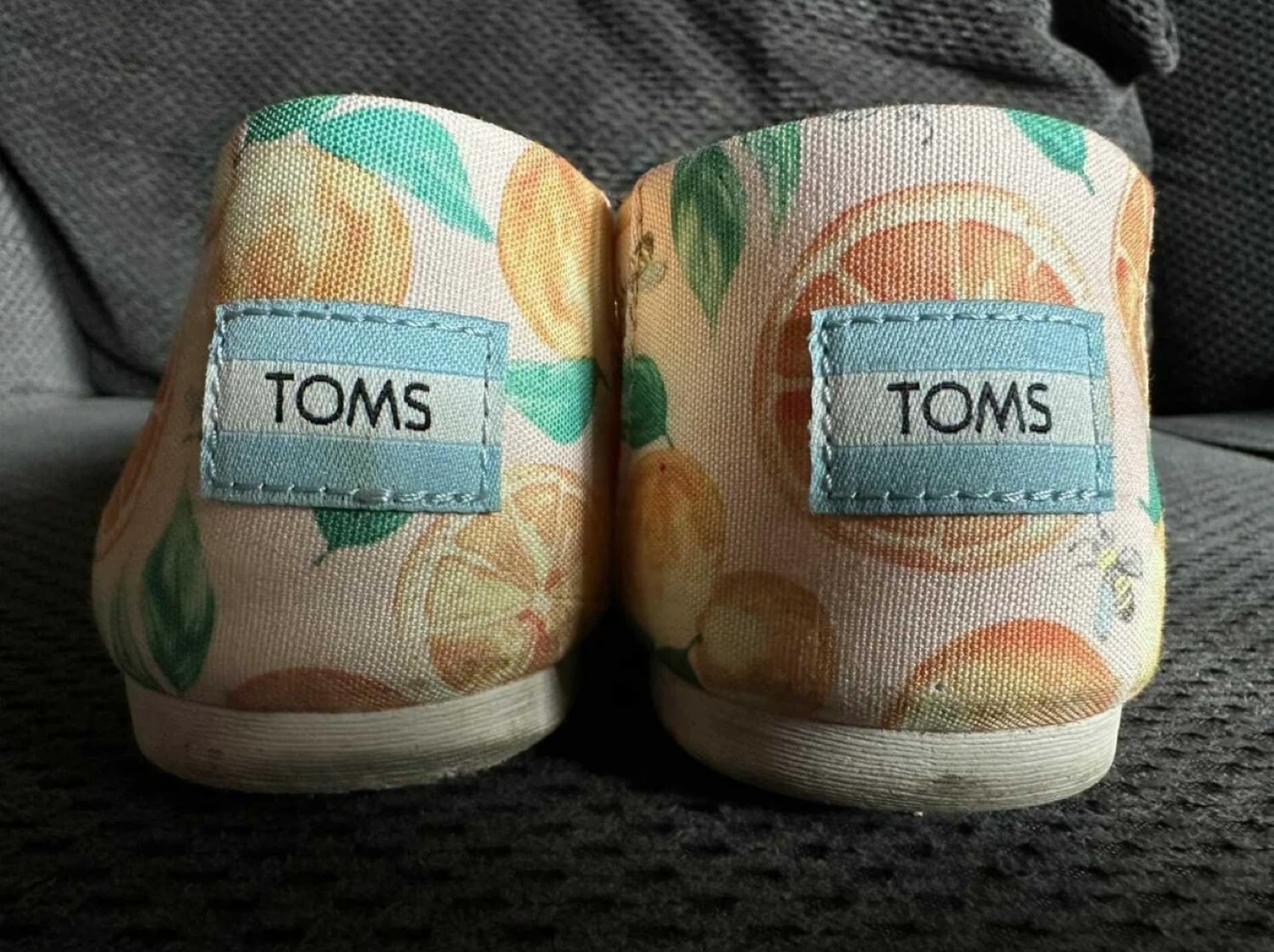 TOMS Citrus Print Slip-On Flats - size 8 - photo 4