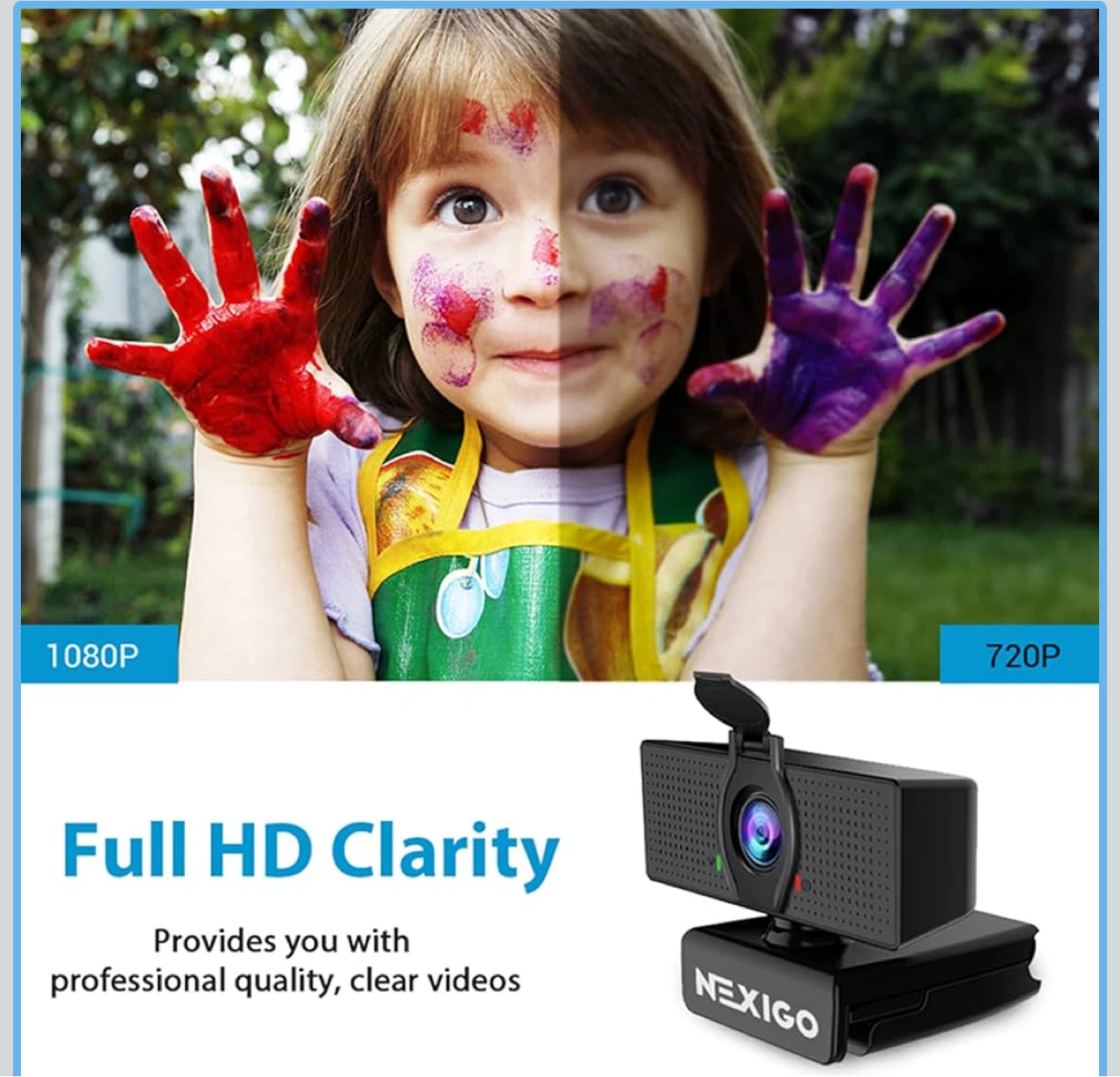NexiGo N60 1080P Webcam with Microphone - photo 2