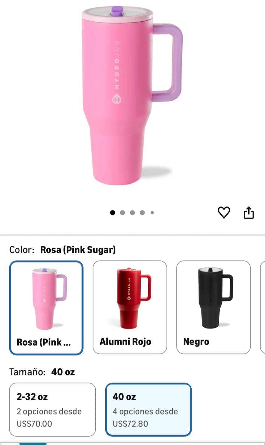 HYDROJUG Tumbler 40 oz Pink - photo 4