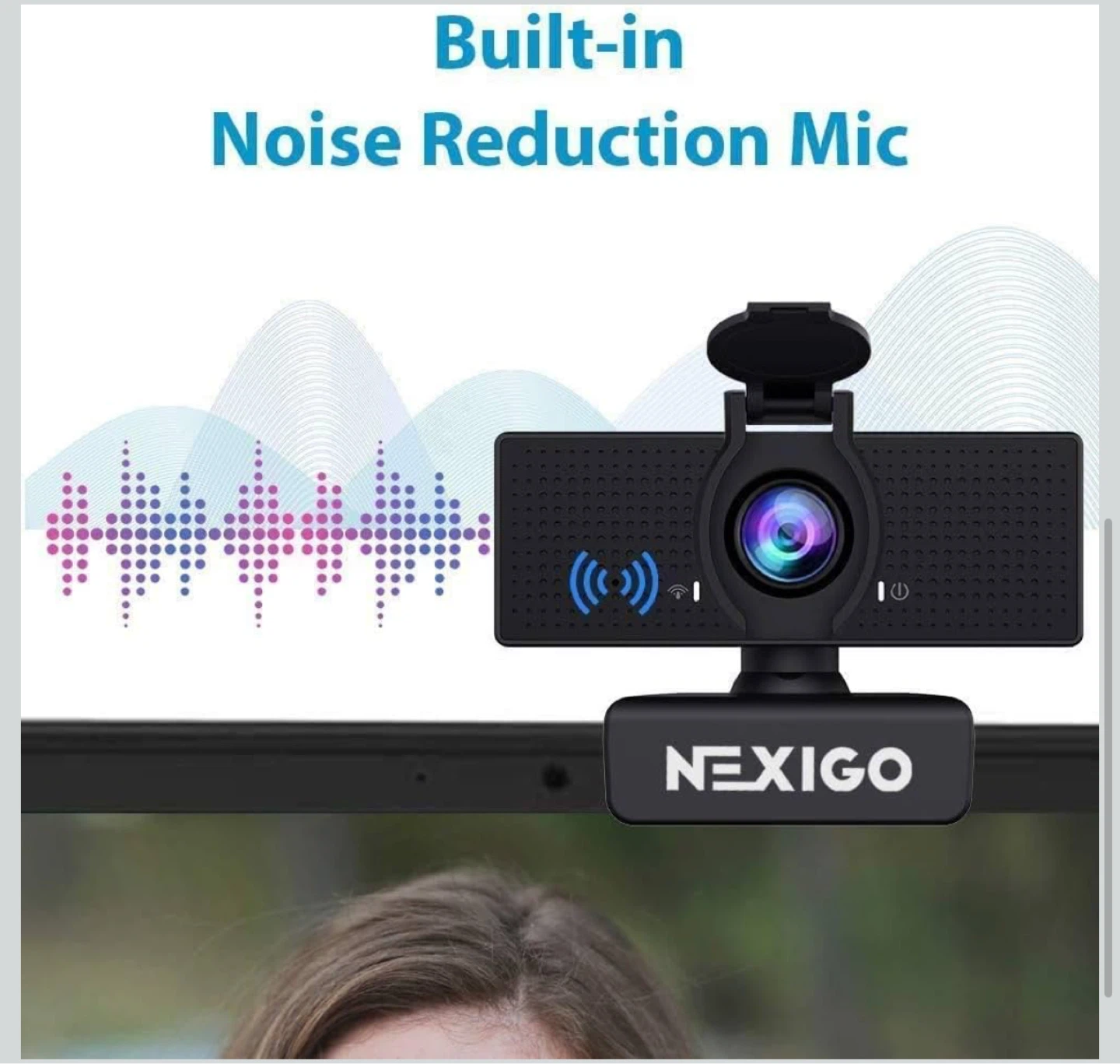 NexiGo N60 1080P Webcam with Microphone - photo 3