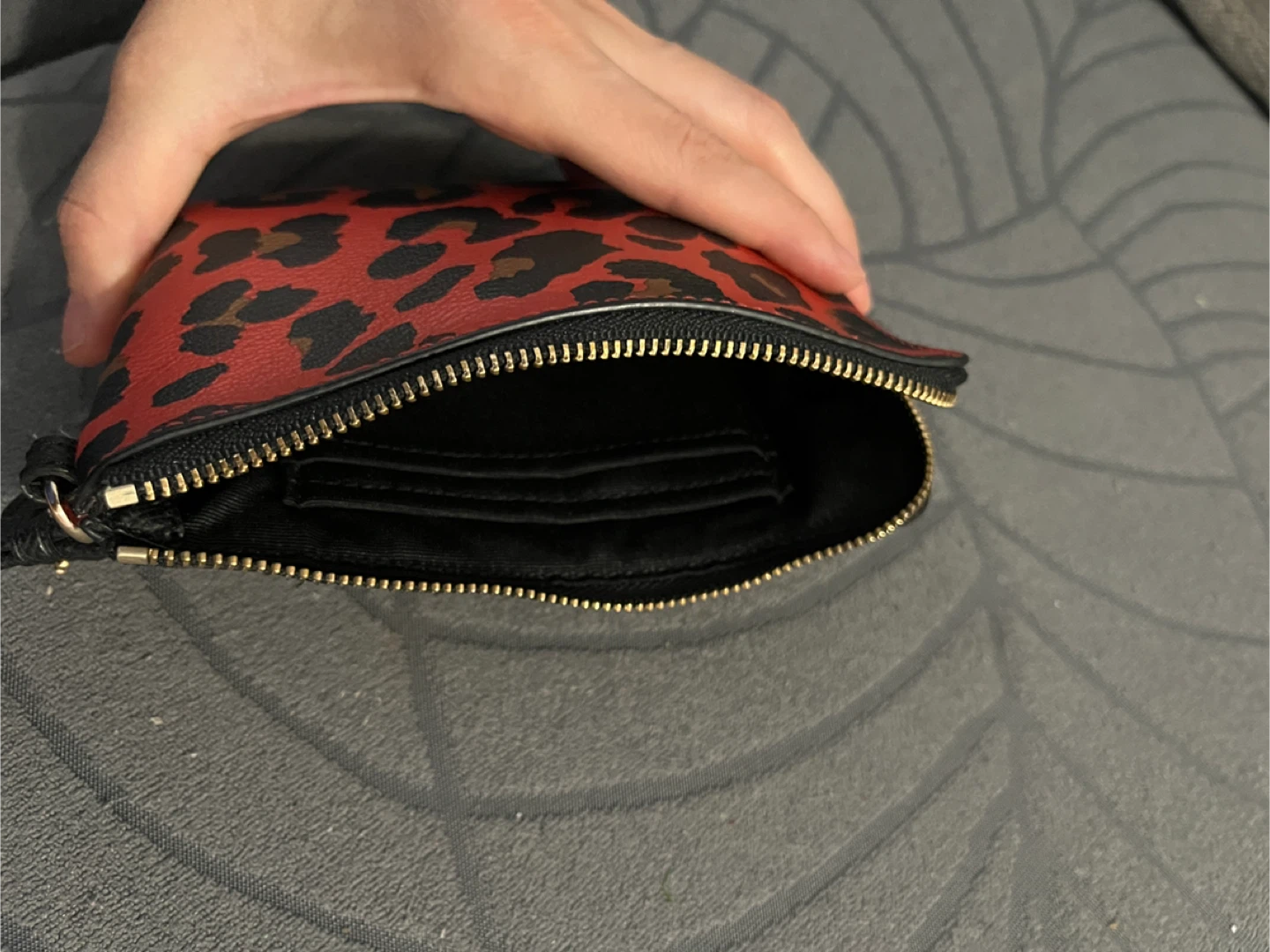 Coach Red Leopard Print Wristlet - photo 3