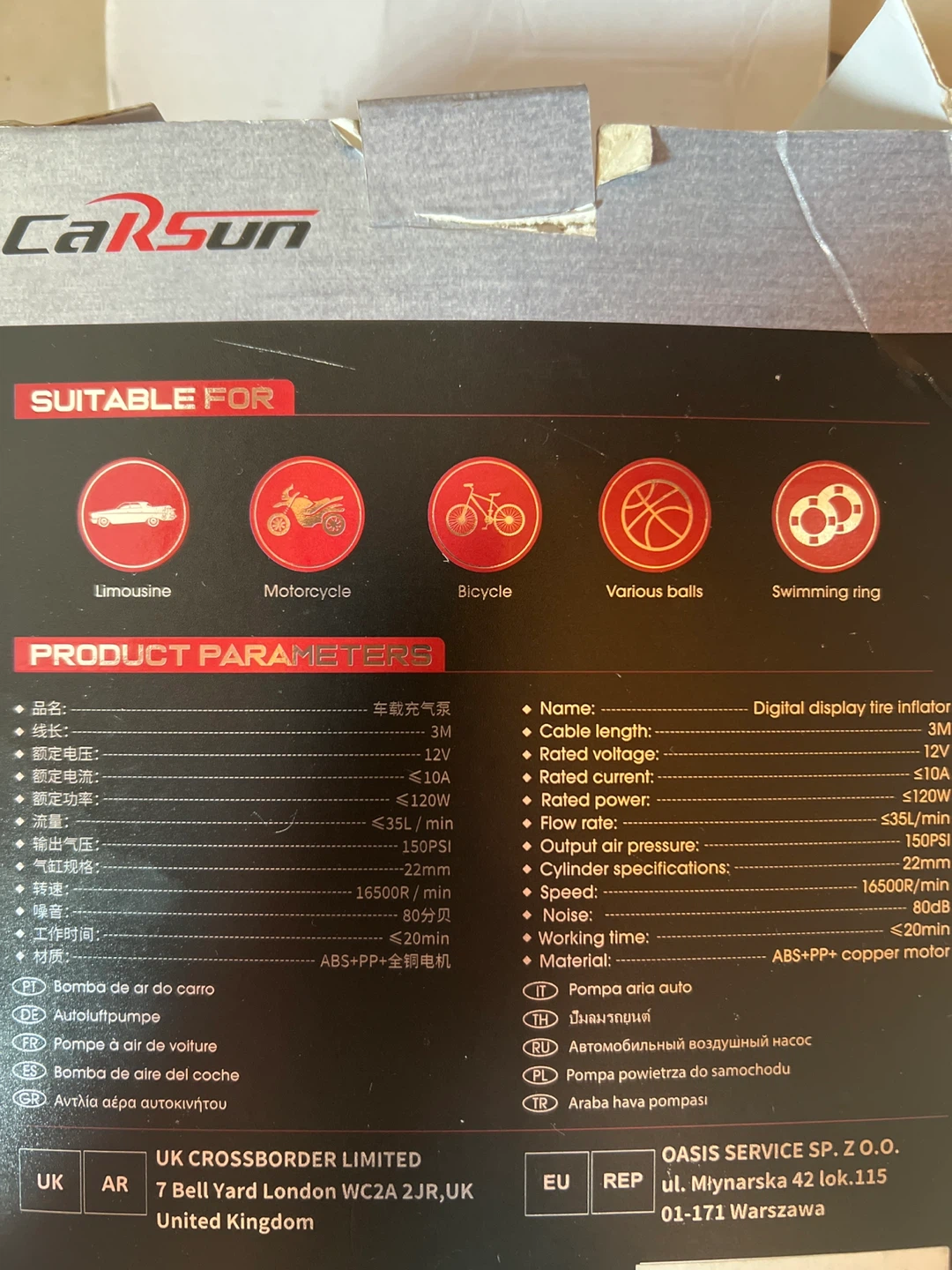 CarSun Digital Tire Inflator - photo 3