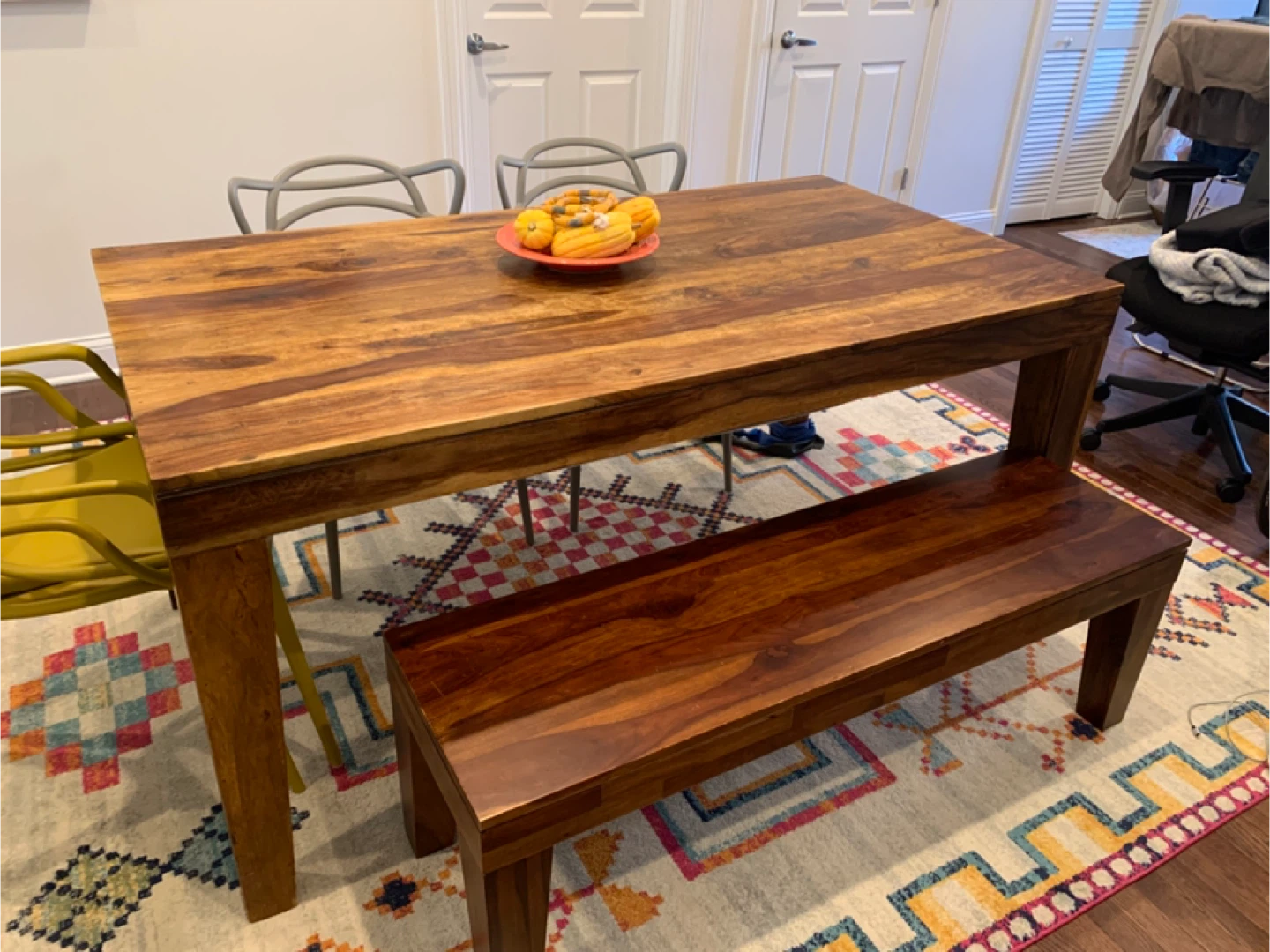 West Elm Carroll farm dining Table and Bench Set - photo 4