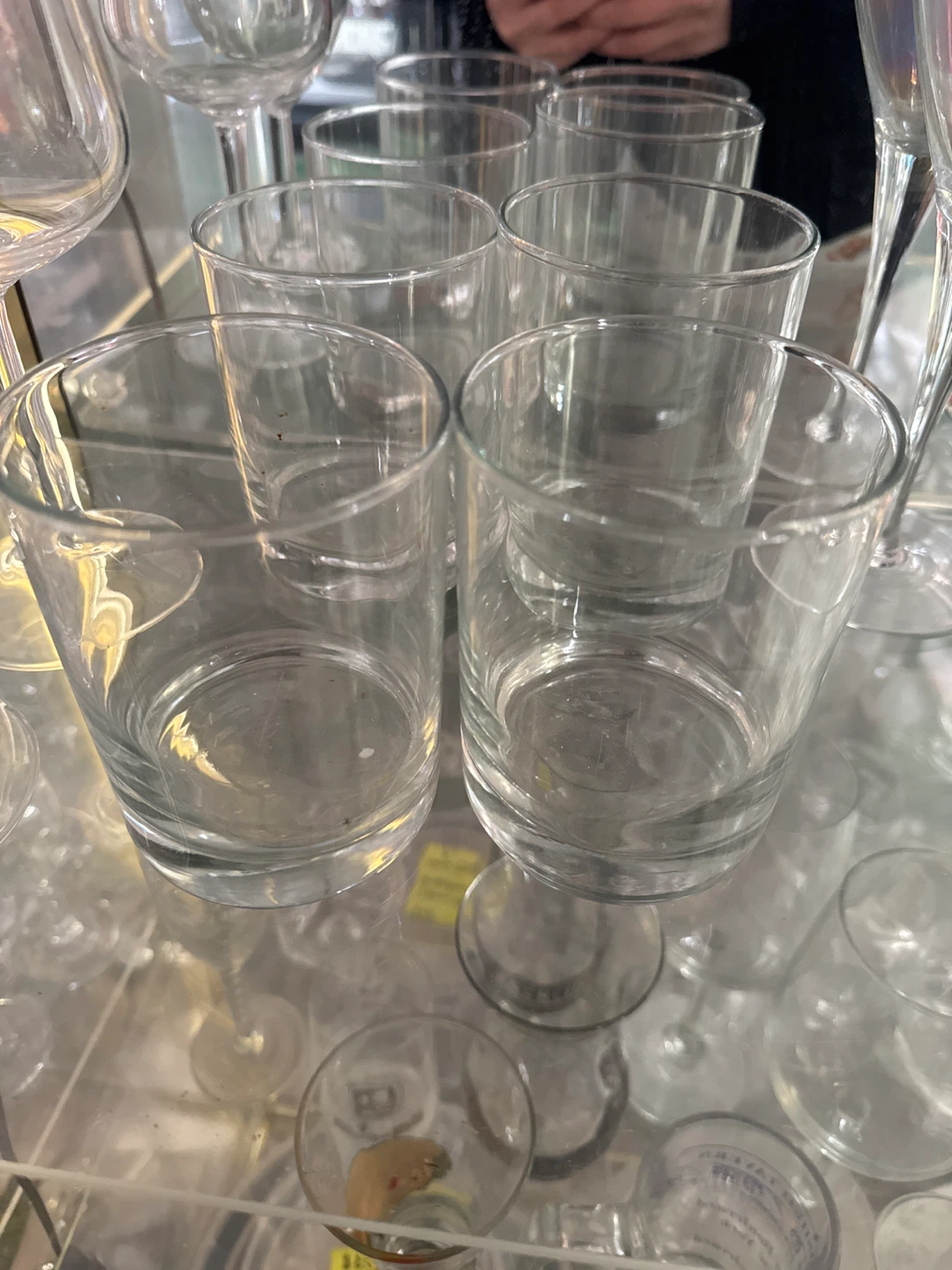 Set of 4 Clear Glass Tumblers