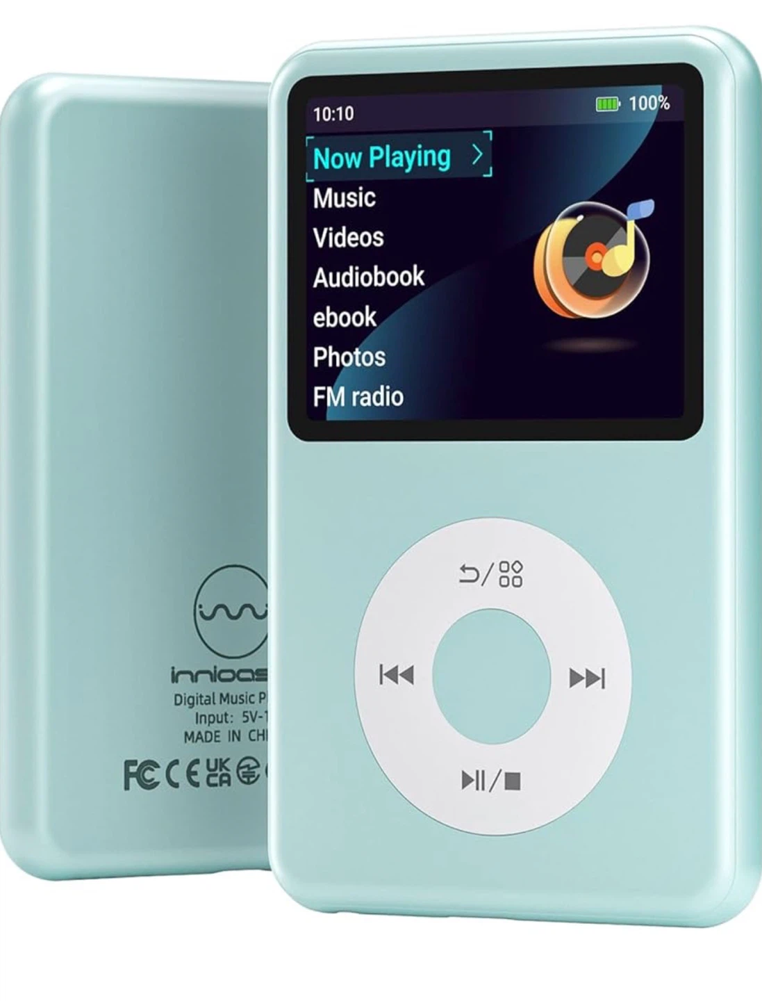 Innlos MP3 Video Player Y1 64GB Teal Brand New - photo 2