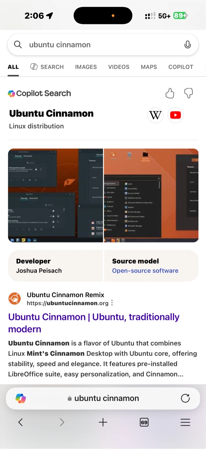 Ubuntu Cinnamon Linux Distribution USB