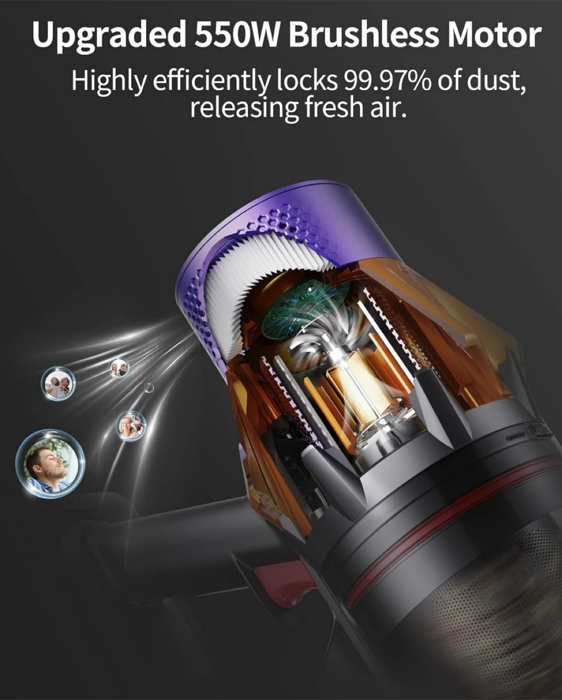 SunSore Cordless Vacuum Cleaner 550W - photo 4