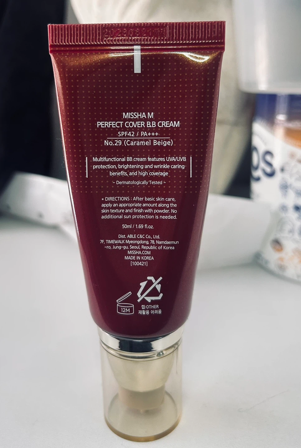 MISSHA M Perfect Cover BB Cream .No. 29 Caramel Beige 1.69 fl oz - photo 2