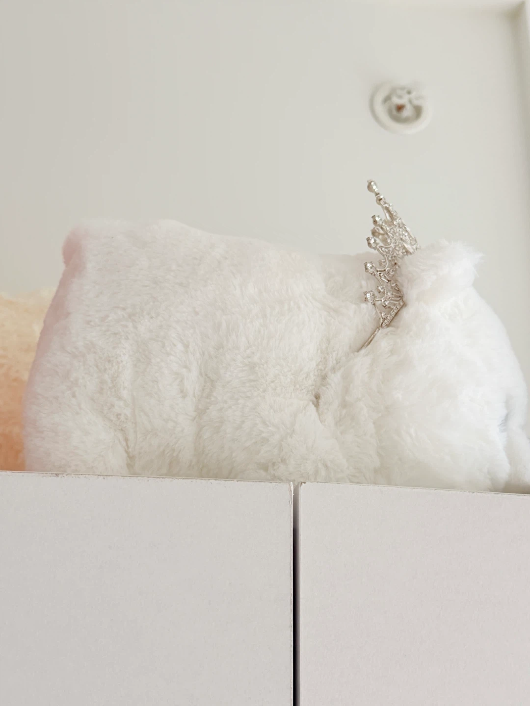 White Plush Bear with Tiara