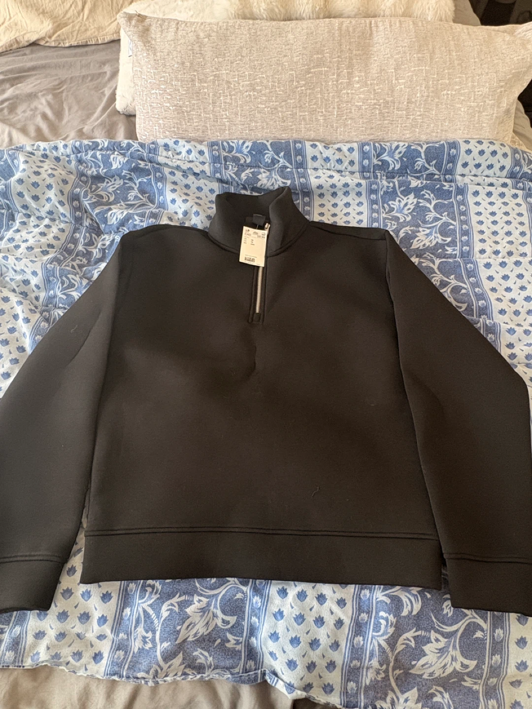 H&M Black Quarter Zip Sweatshirt - photo 2