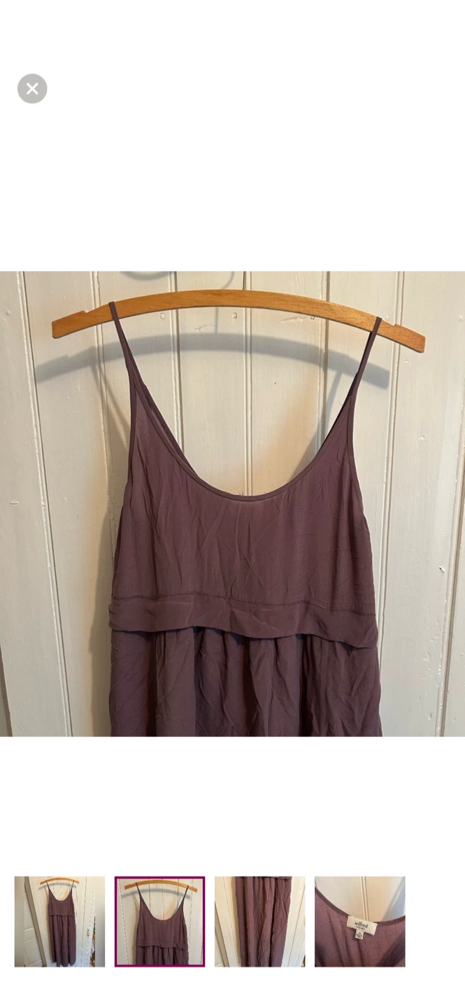 Wilfred 100% Silk Slip Dress - XS - Plum - photo 2