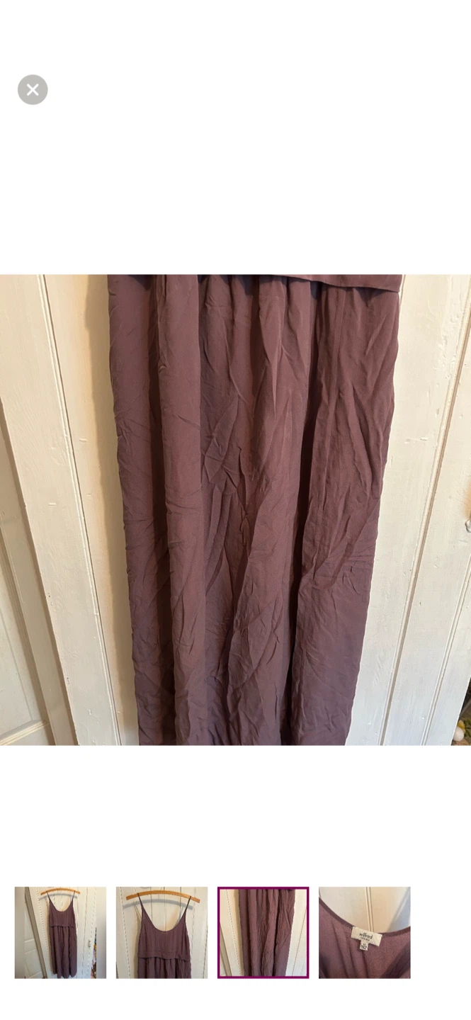 Wilfred 100% Silk Slip Dress - XS - Plum - photo 3