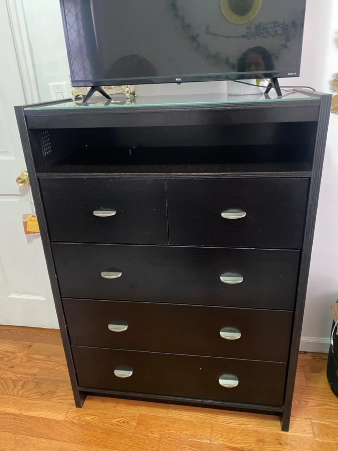 Black dresser with 6 drawers - photo 2