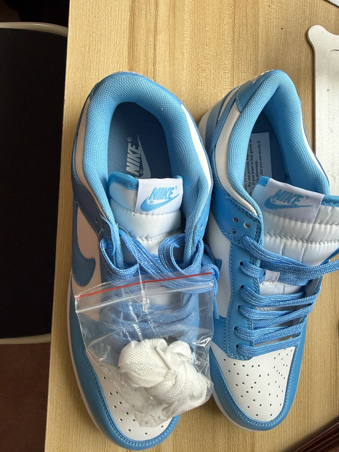 Nike Dunk Low Blue White Sneakers - photo 3