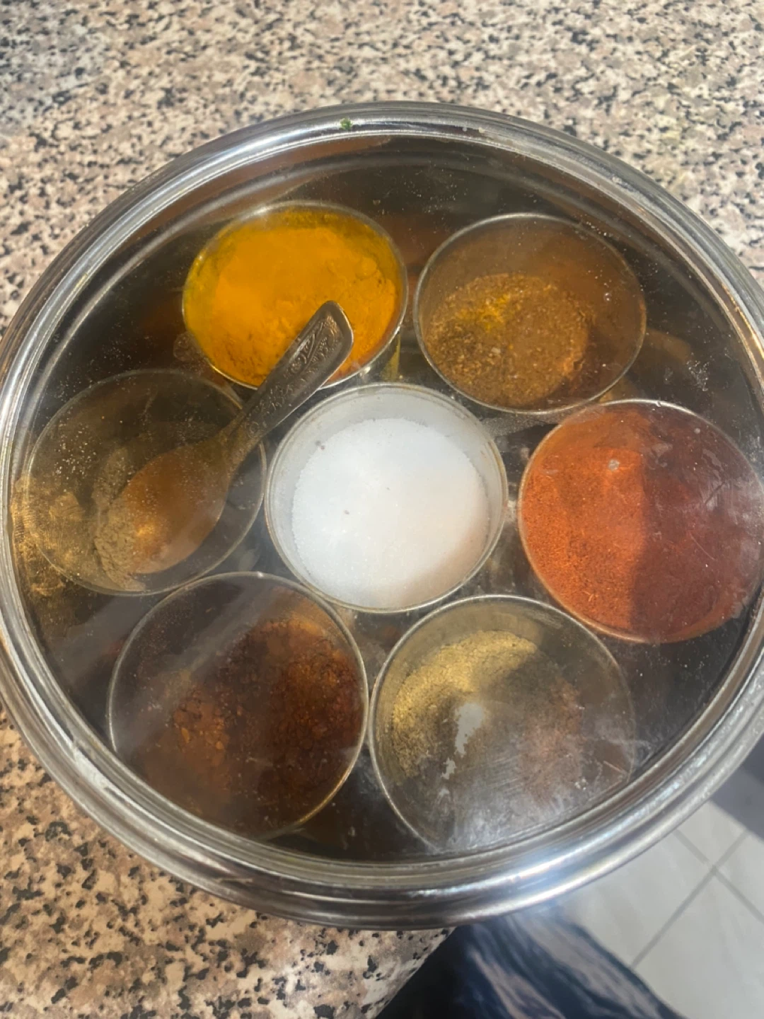 Stainless Steel Spice Box with Spoons