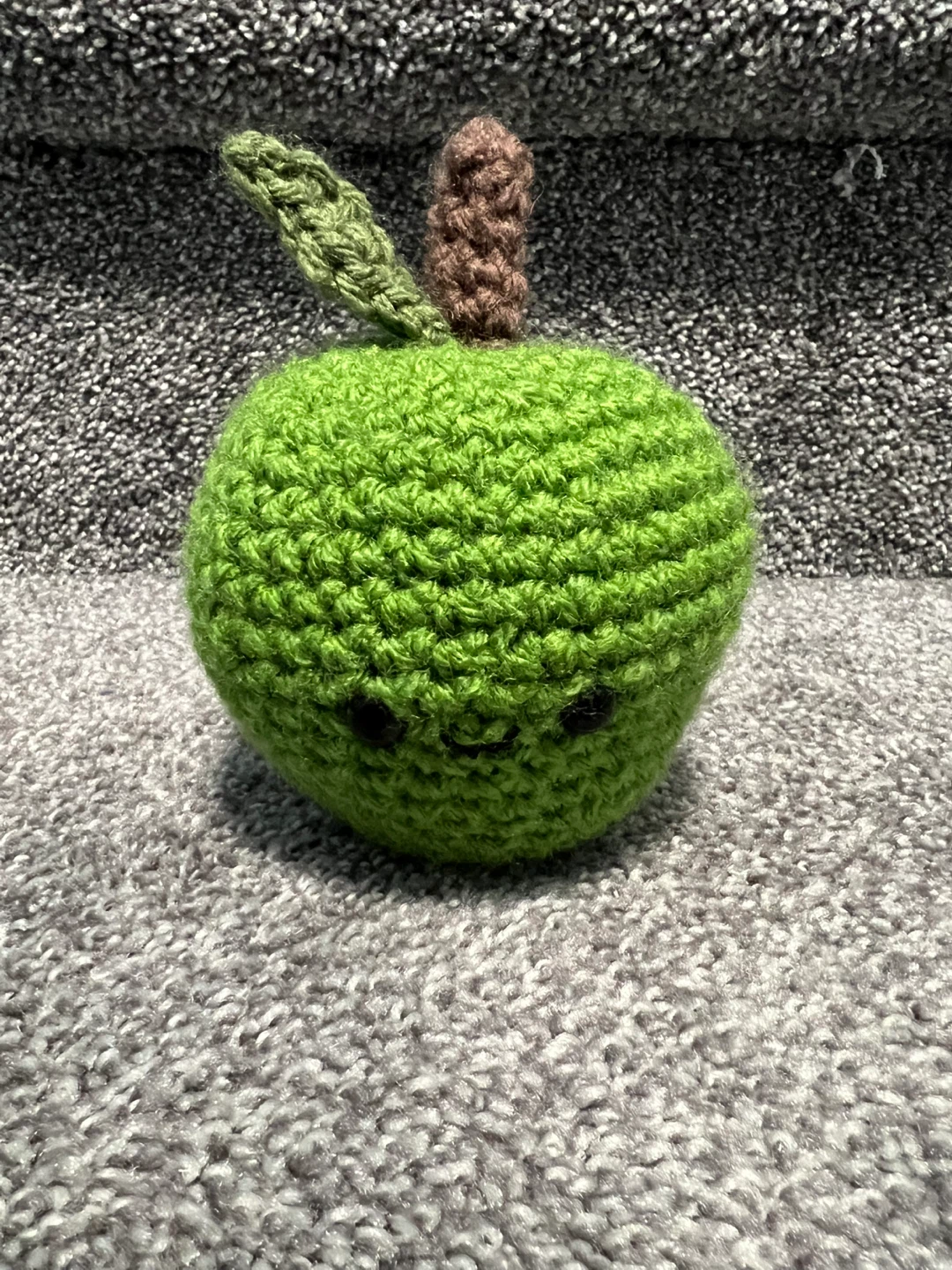 Crocheted Green Apple