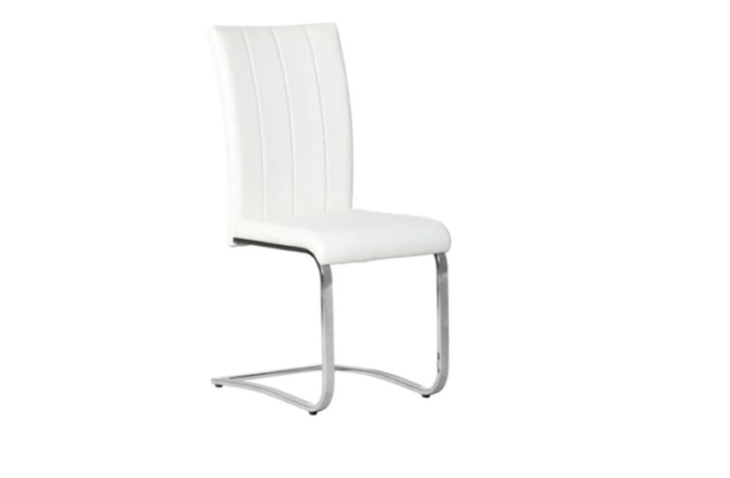 Glass Dining Table with 4 White Chairs - photo 2