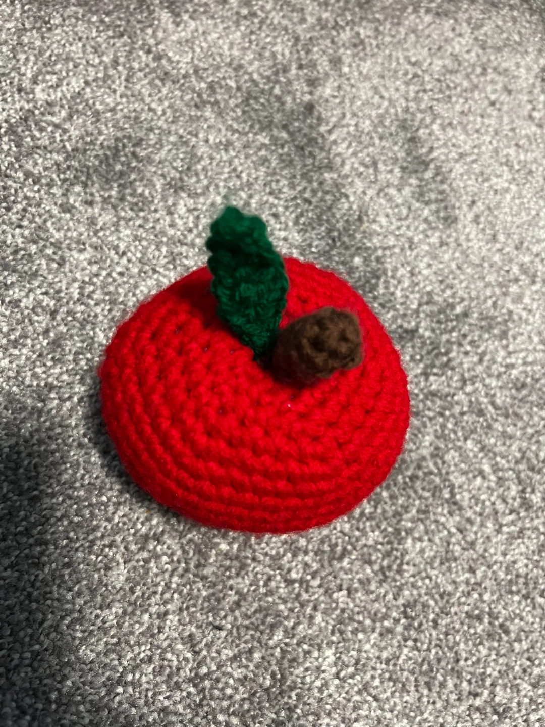 Handmade Crochet Red Apple - photo 3