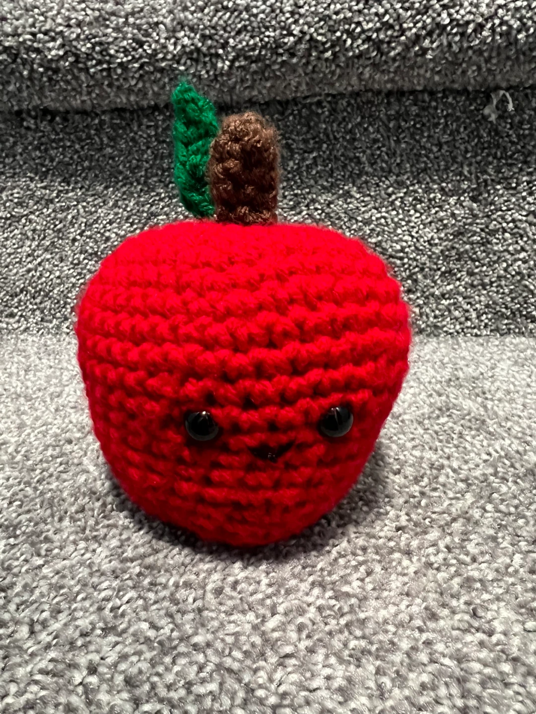 Handmade Crochet Red Apple