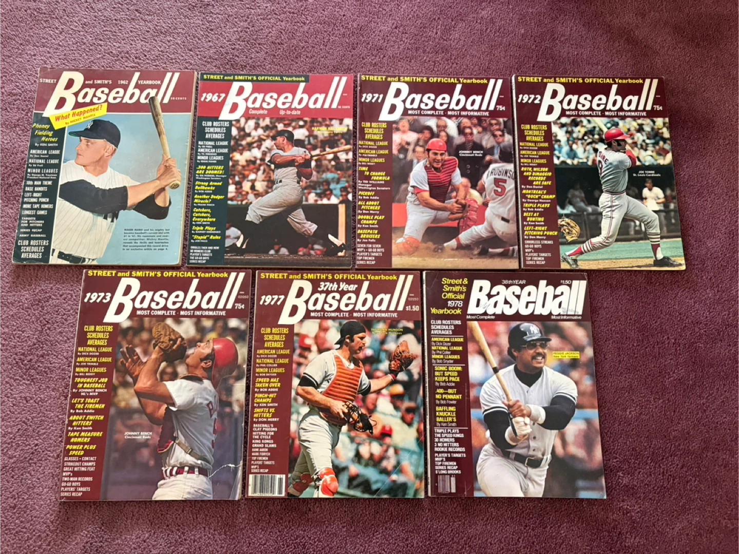 Vintage Street and Smiths baseball lot