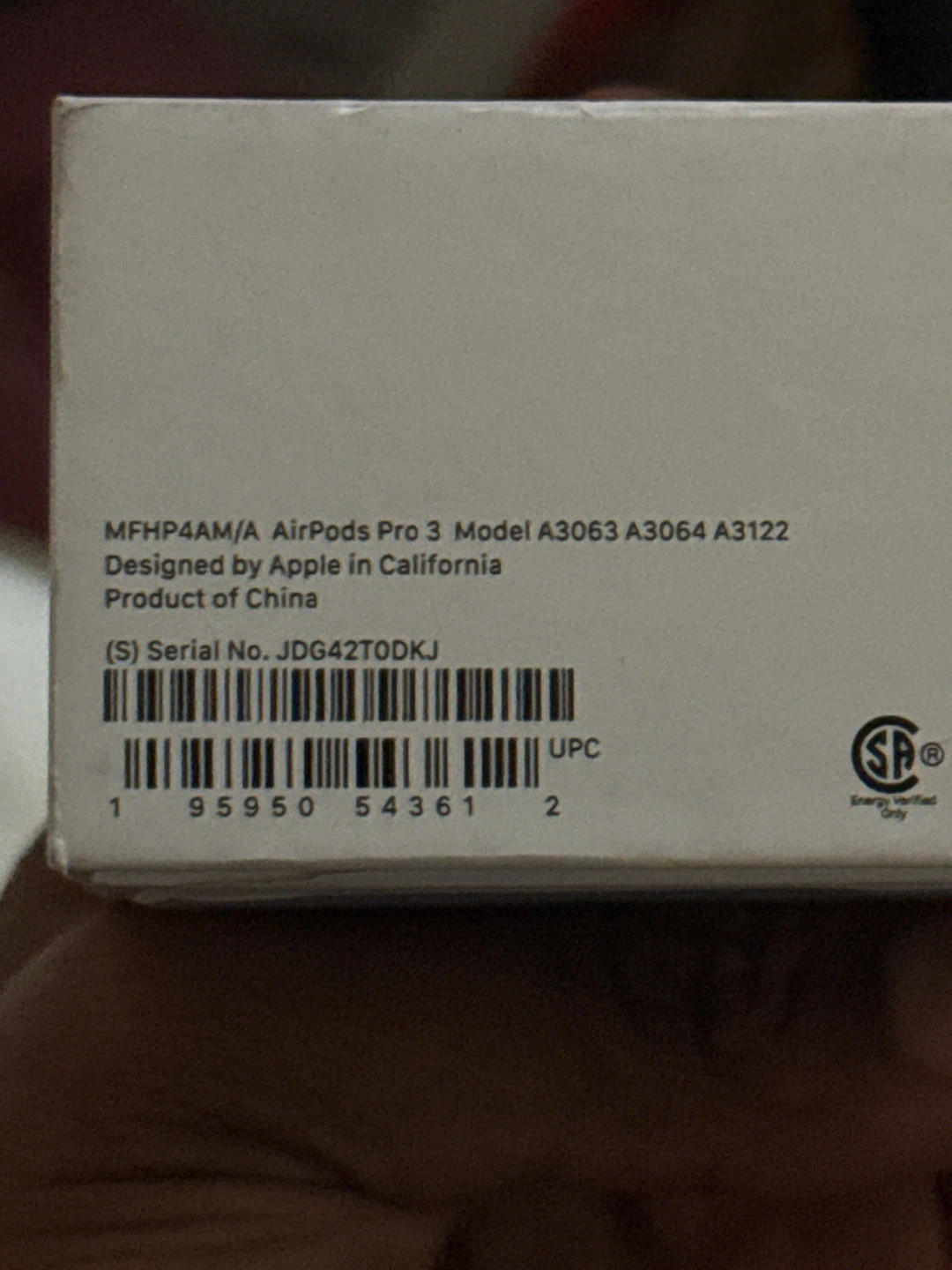 Apple AirPods Pro3 with Active noise cancellation. - photo 3
