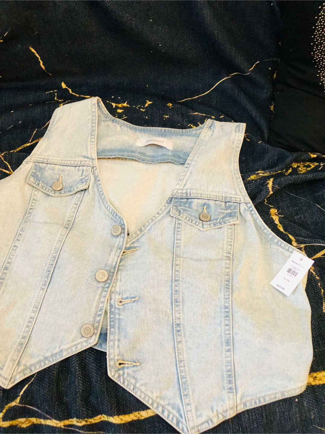 Bluenotes Denim Vest L