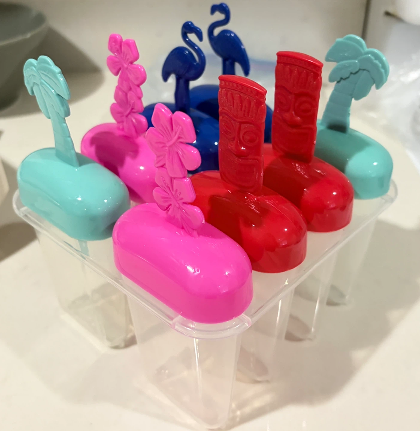 Hawaiian Theme Ice Pop Molds Set