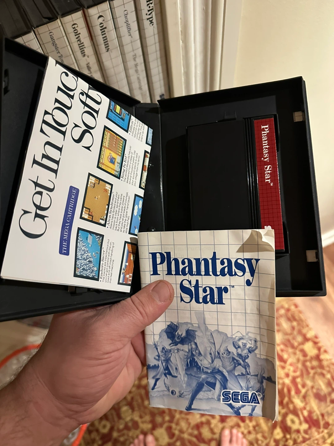 Phantasy star cib with manual and poster for Sega master system - photo 2