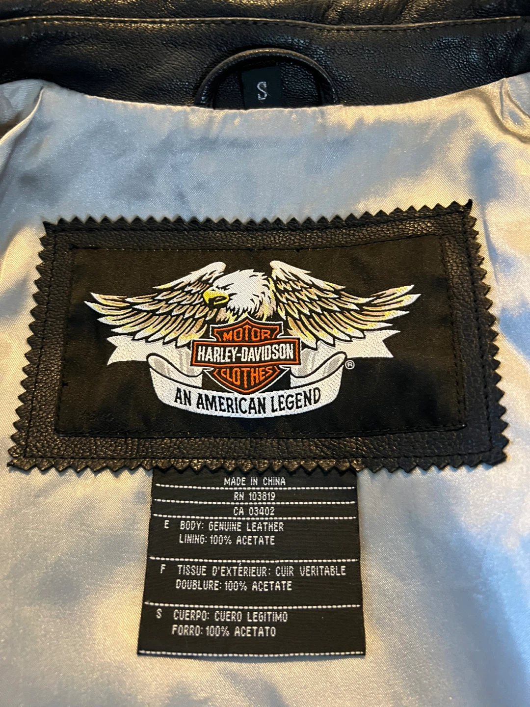 Harley-Davidson Women's Leather Jacket Size S - photo 3