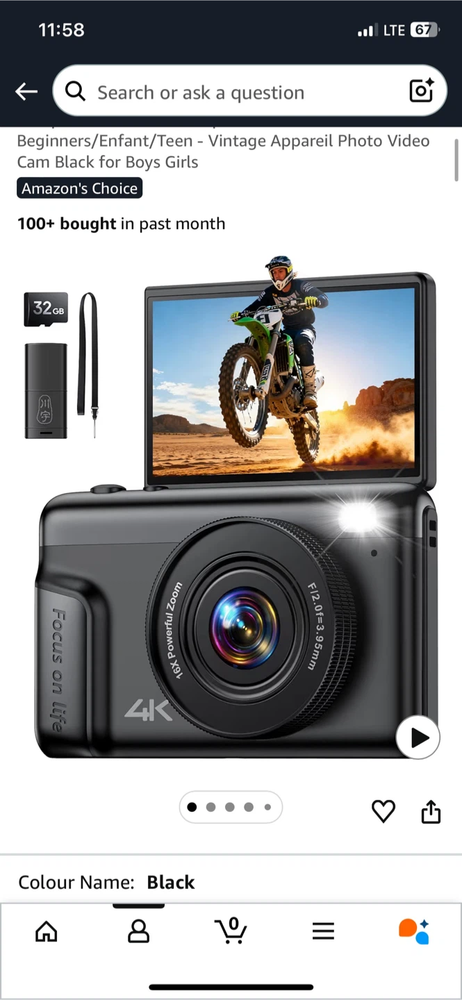 Vintage Style 4K Video Camera