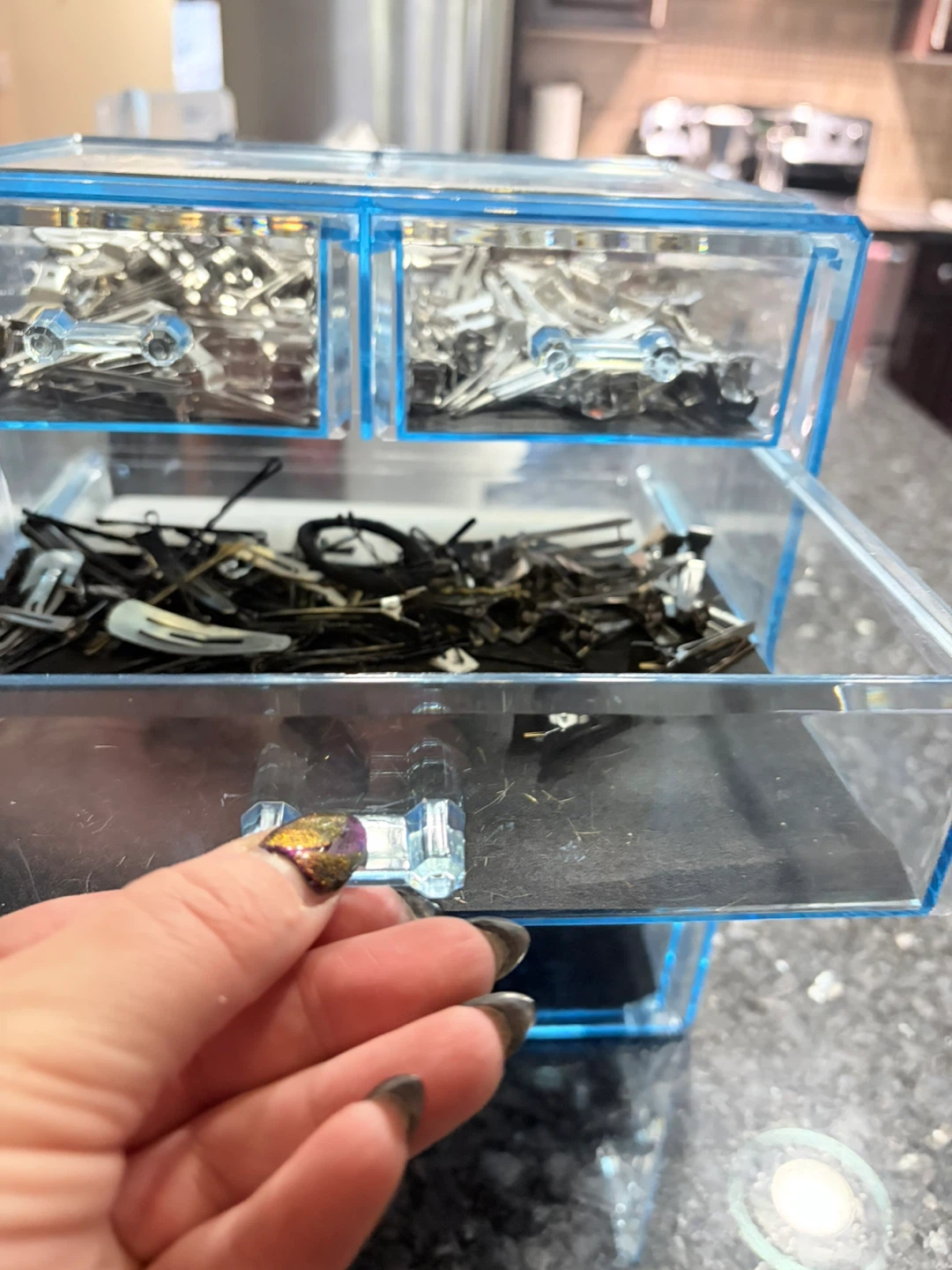 Clear Acrylic 4-Drawer Organizer with Hair Accessories - photo 5