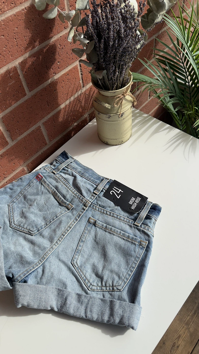 BDG Mom High Rise Denim Shorts